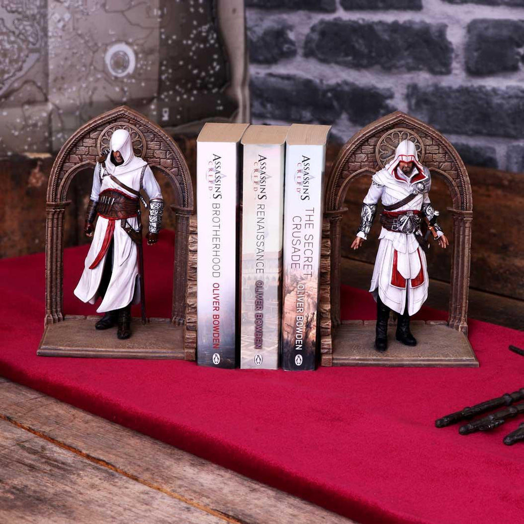 Assassin's Creed Alta√Ør and Ezio Bookends 24cm - Buy Bookends at GiftMasters.co.uk