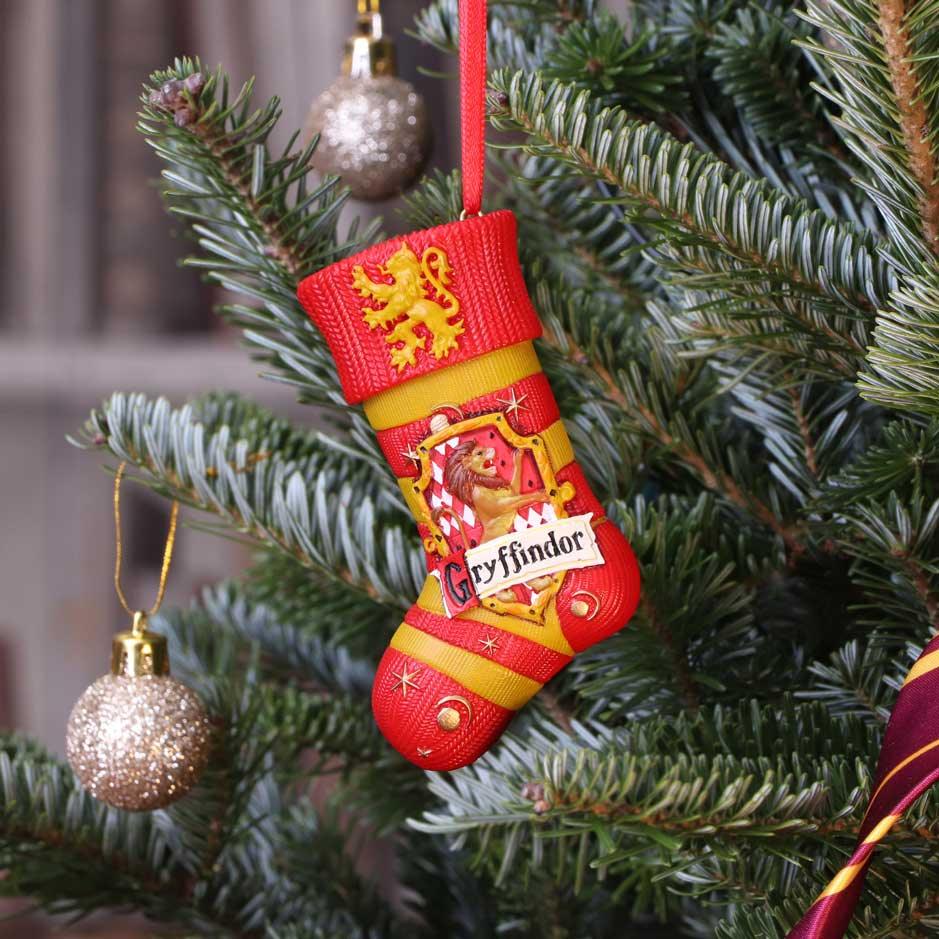 Harry Potter Gryffindor Stocking Hanging Ornament - Buy Hanging Decorations at GiftMasters.co.uk