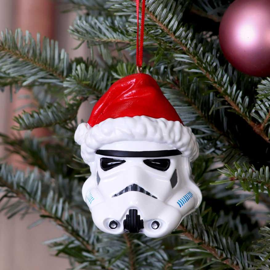 Stormtrooper Santa Hat Hanging Ornament 8.3cm