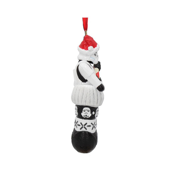 Stormtrooper in Stocking Hanging Ornament 11.5cm - GiftMasters.co.uk
