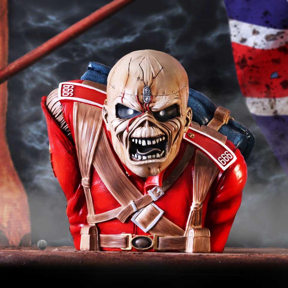 Iron Maiden The Trooper Bust Box 26.5cm - Buy Boxes at GiftMasters.co.uk