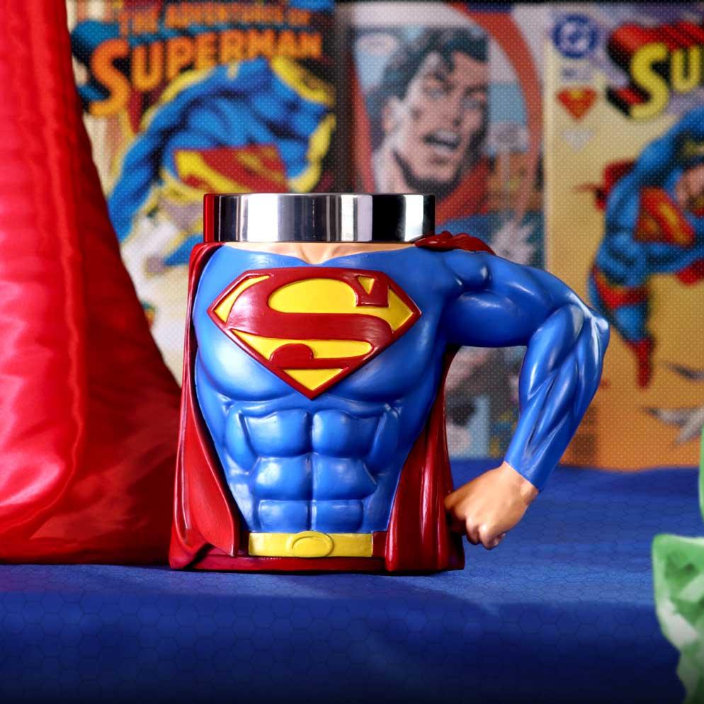 Superman Hero Tankard 16.3cm - Buy Tankards at GiftMasters.co.uk