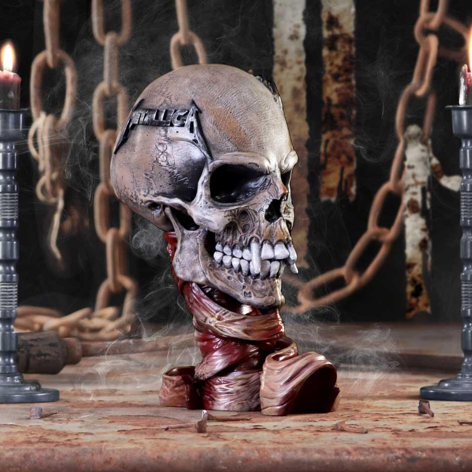Metallica Pushead Skull 23.5cm Ornament - Buy Figurines Medium (15-29cm) at GiftMasters.co.uk