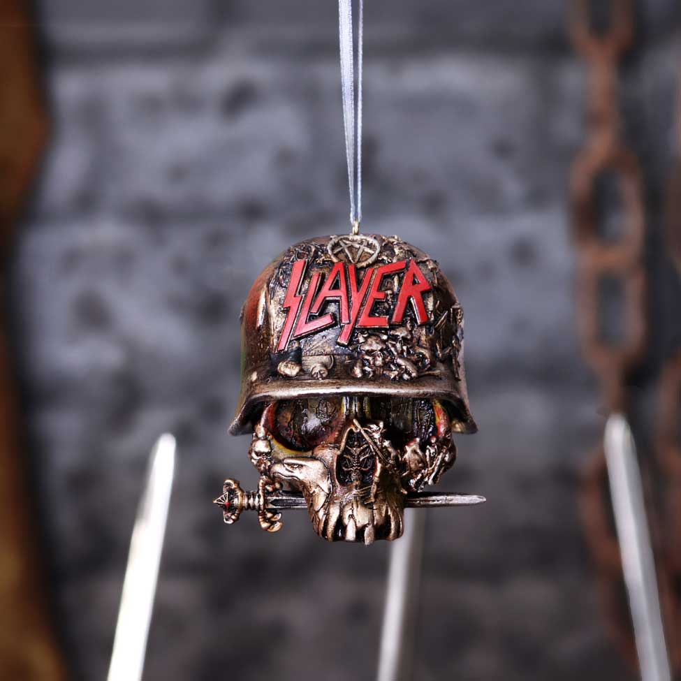 Slayer Skull Hanging Ornament 8cm - Buy Hanging Decorations at GiftMasters.co.uk