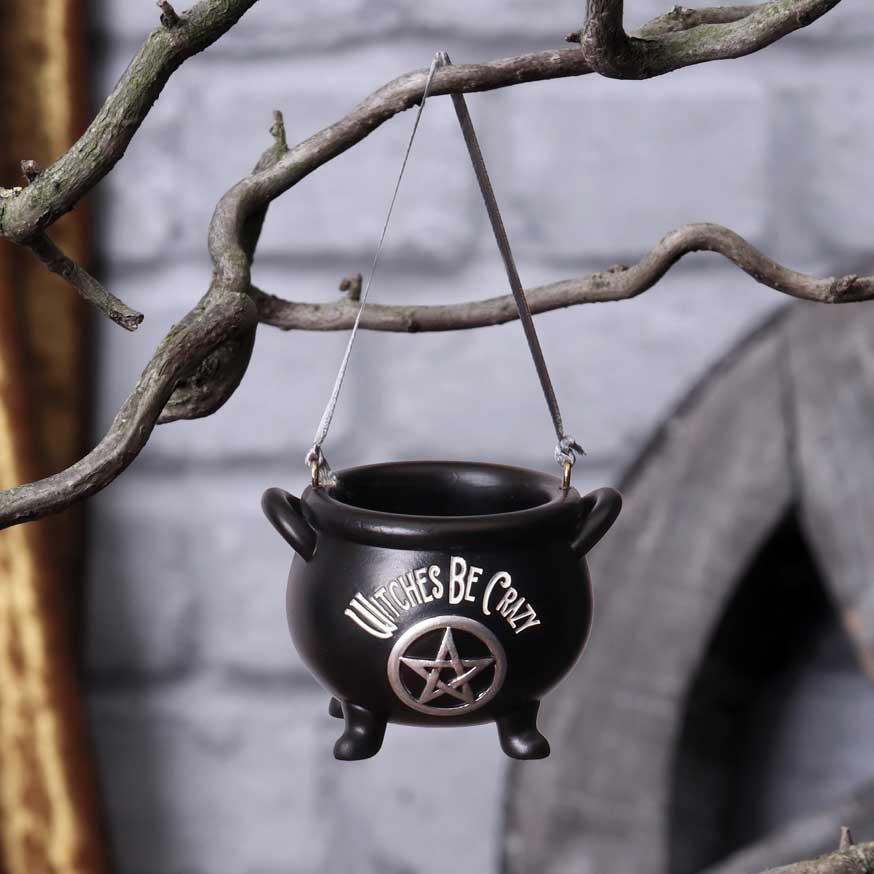 Witches Be Crazy Hanging Ornament 6.1cm - Buy Hanging Decorations at GiftMasters.co.uk