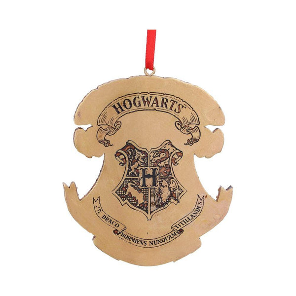 Harry Potter Hogwarts Crest Hanging Ornament 8cm - GiftMasters.co.uk