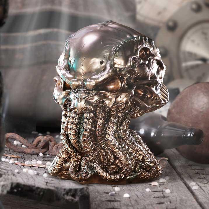 Cthulhu Skull Bronze (JR) 20cm Ornament