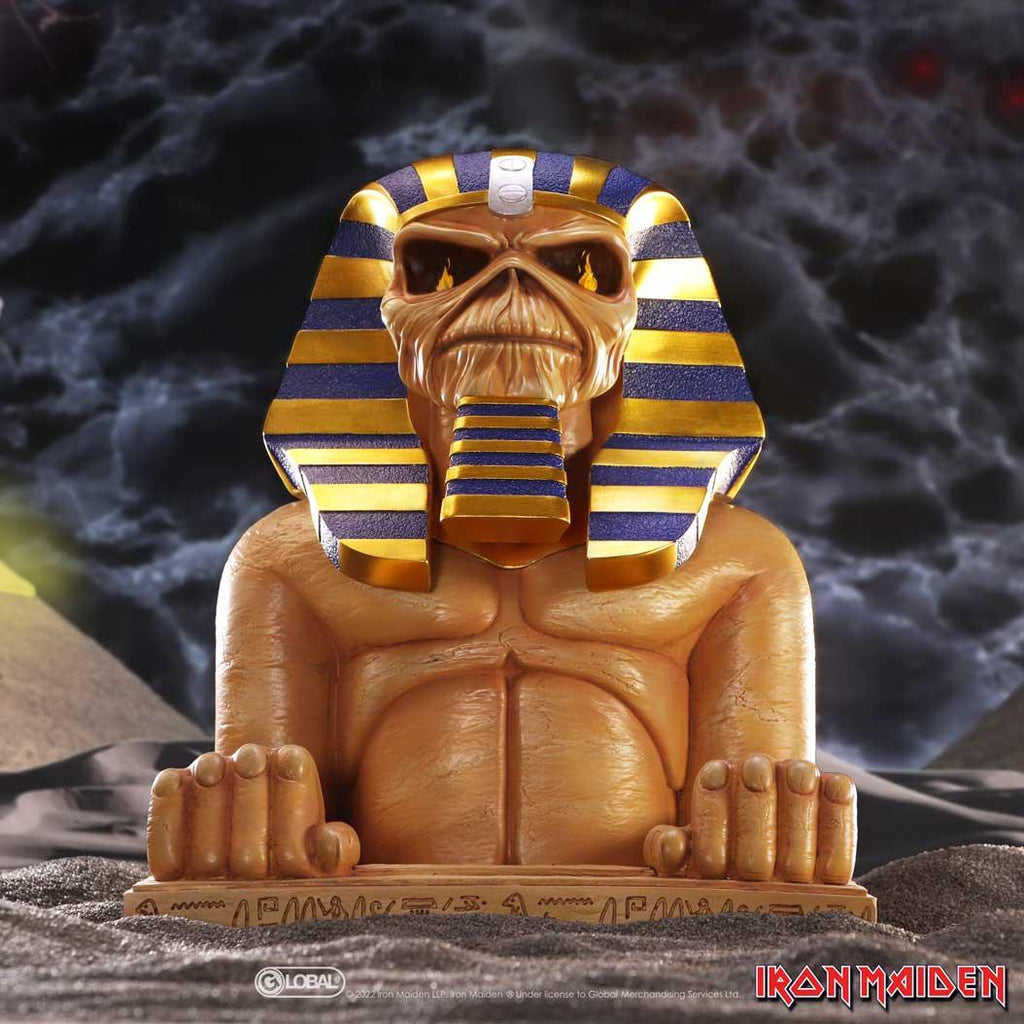 Iron Maiden Powerslave Bust Box 28cm - Buy Boxes at GiftMasters.co.uk