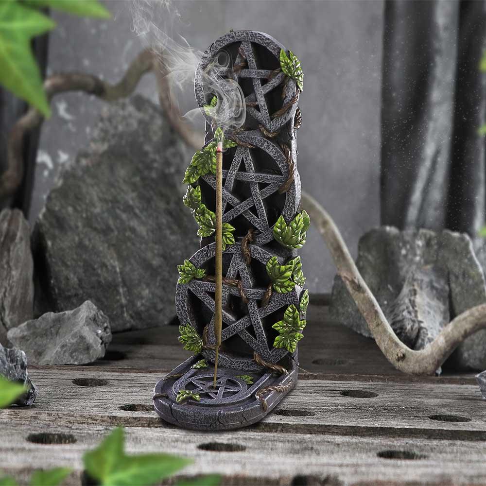 Aged Pentagram Incense Burner 20.5cm