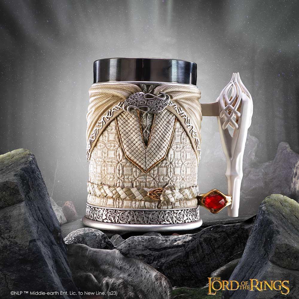 Lord of the Rings Gandalf the White Tankard 15cm - Buy Tankards at GiftMasters.co.uk