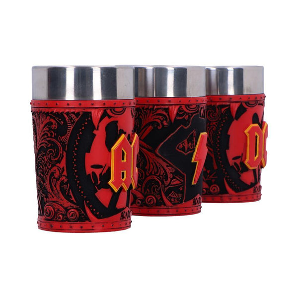 ACDC Logo Shot Glass Set (Set of 3) 8.7cm - GiftMasters.co.uk