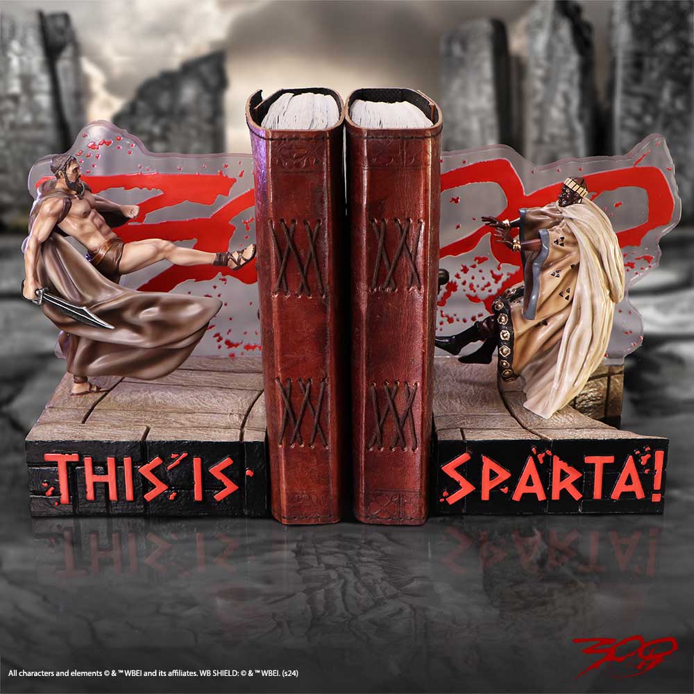 300 'This Is Sparta' Bookends 24cm - Buy Bookends at GiftMasters.co.uk