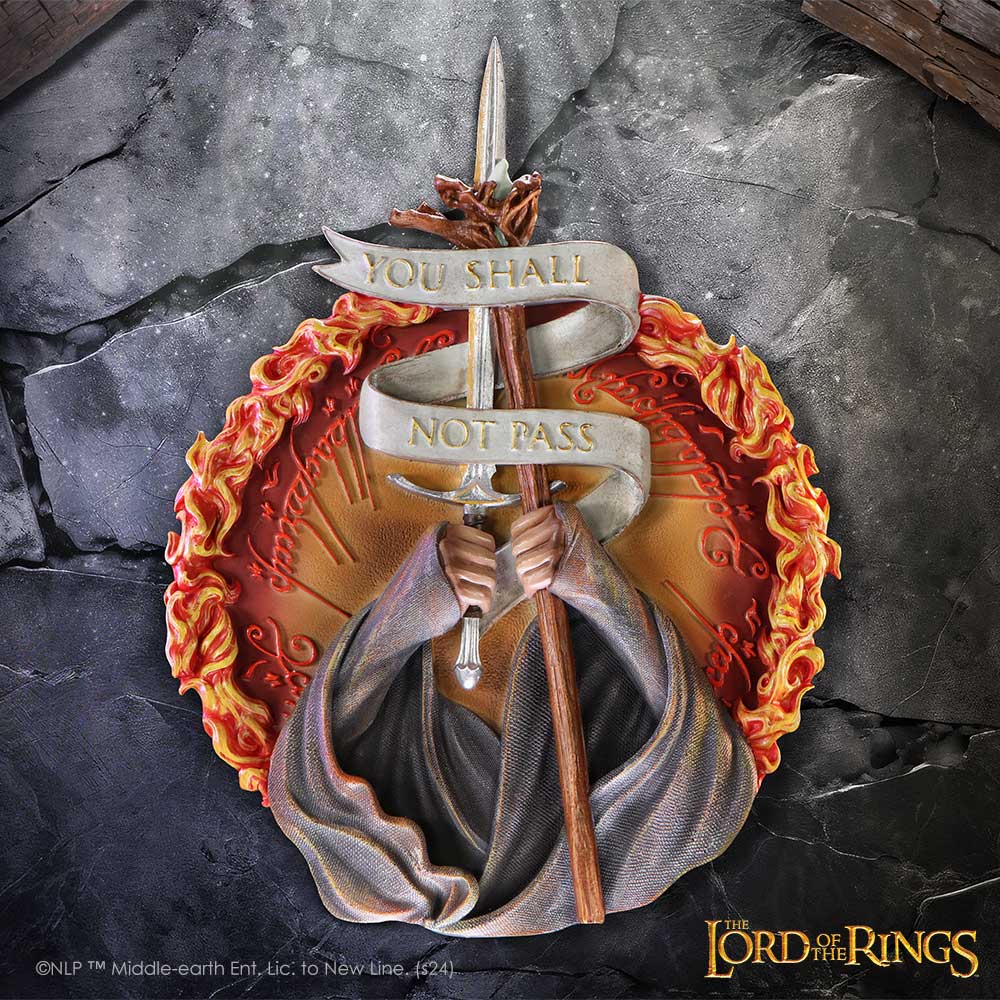 Lord of the Rings You Shall Not Pass Wall Plaque 30.4cm - Buy Wall Hanging Sculptures at GiftMasters.co.uk