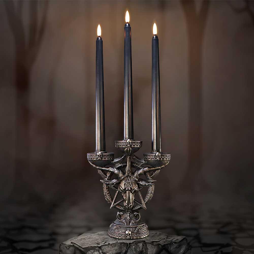 Baphomet's Radiance Candelabra 46cm