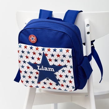Personalised Stars Rucksack - Buy Textile Bags at GiftMasters.co.uk