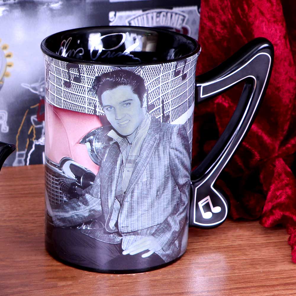 Mug - Elvis - Cadillac 16oz - Buy Mugs at GiftMasters.co.uk