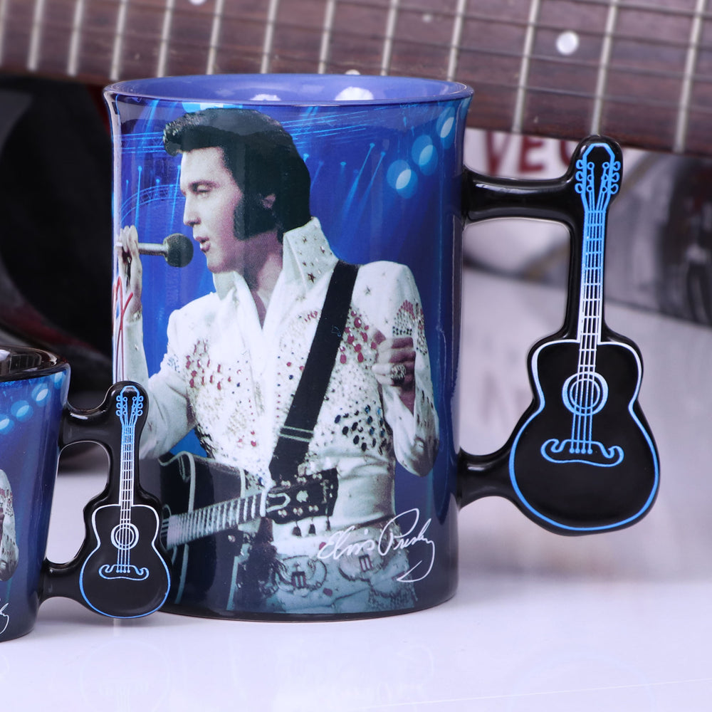 Mug - Elvis The King of Rock and Roll 16oz - Buy Mugs at GiftMasters.co.uk