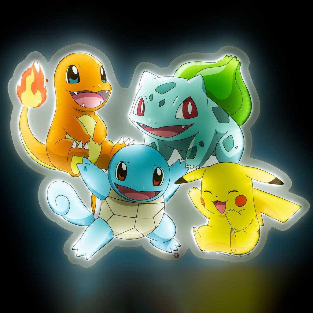 Pok√©mon Group Wall Lamp - Buy Lighting at GiftMasters.co.uk