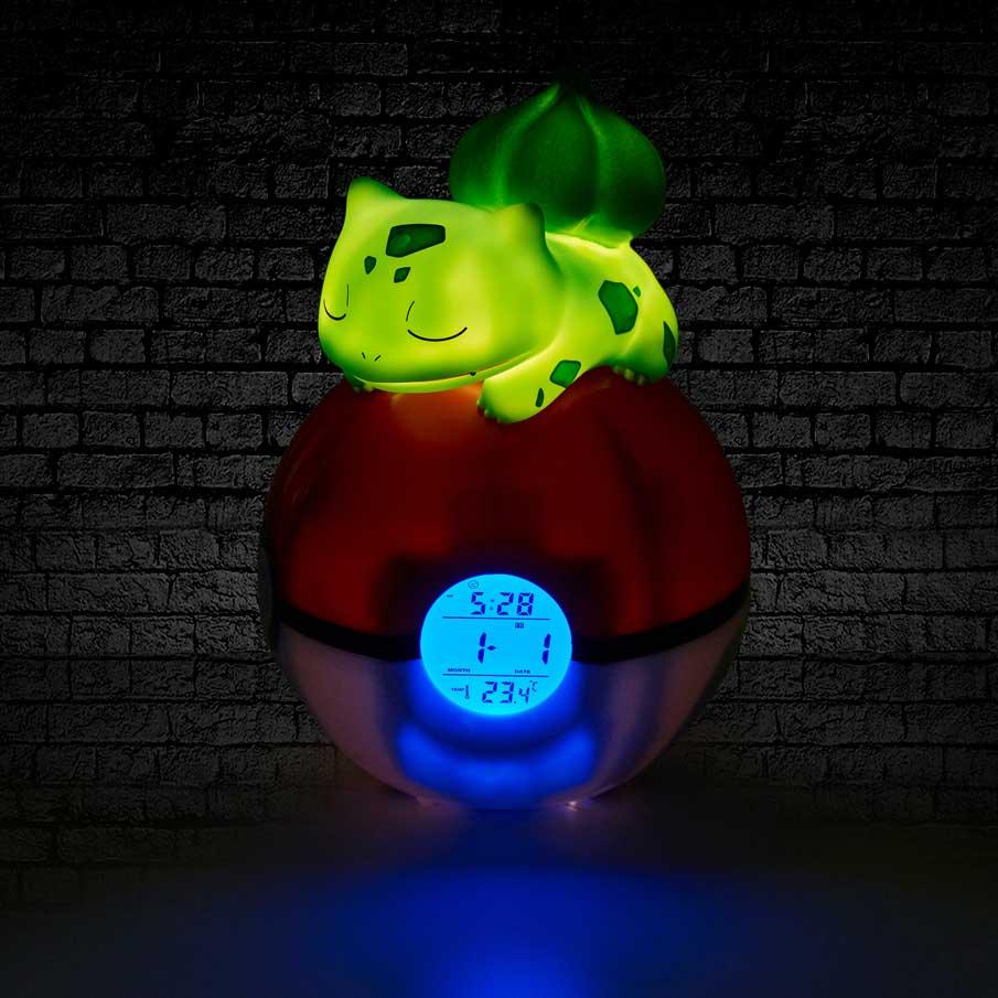 Pok√©mon Bulbasaur Light-Up FM Alarm Clock