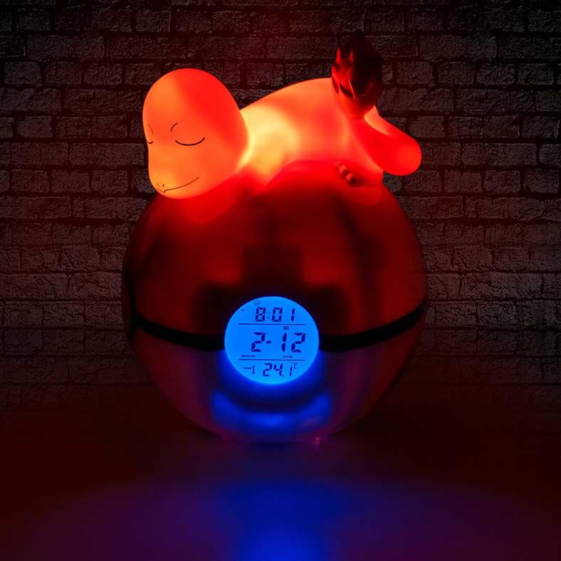 Pok√©mon Charmander Light-Up FM Alarm Clock - Buy Clocks at GiftMasters.co.uk