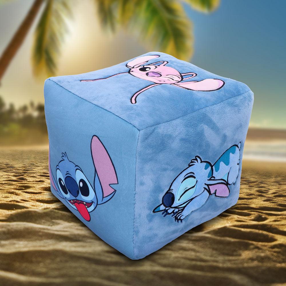 Disney Stitch and Angel Cube Cushion 25cm - Buy Cushions at GiftMasters.co.uk