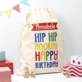 Personalised Child‚Äôs Birthday Present Sack - Buy Textile Bags at GiftMasters.co.uk