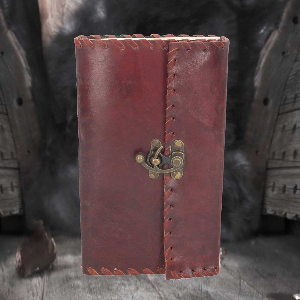 Leather Journal with Lock 14cm x 23cm - Buy Leather Journals at GiftMasters.co.uk