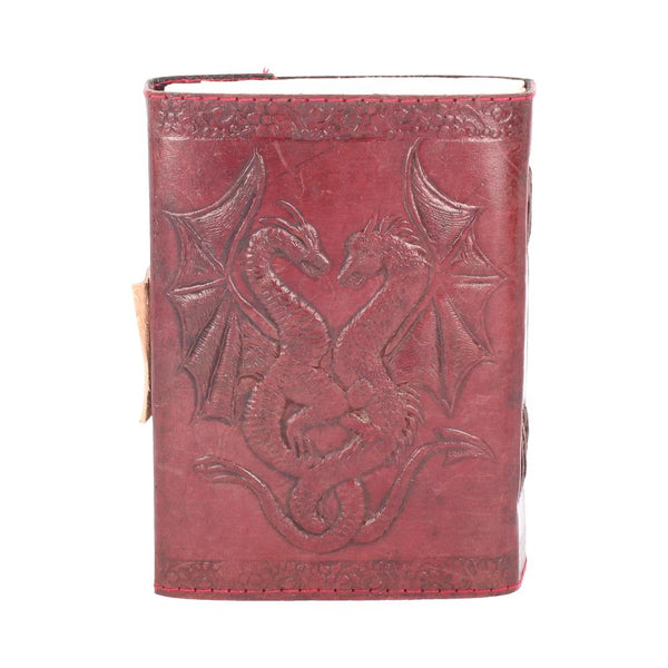 Double Dragon Leather Embossed Journal & Lock - GiftMasters.co.uk