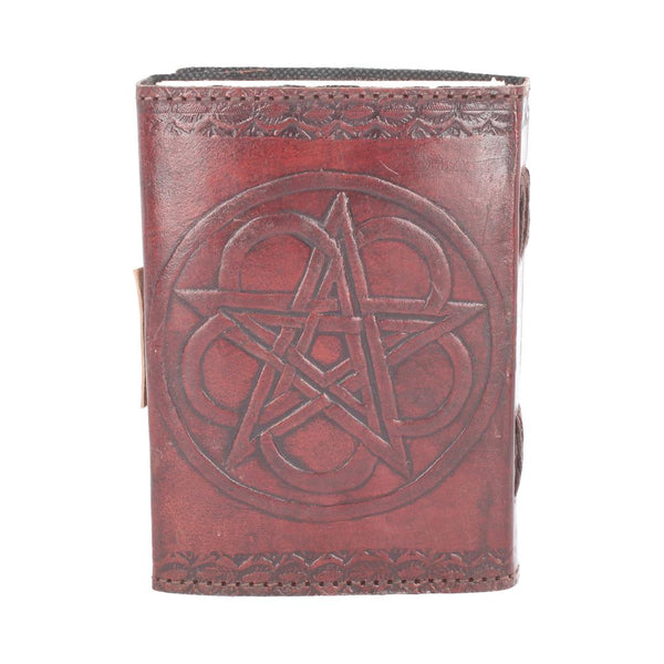 Pentagram Leather Embossed Journal & Lock - GiftMasters.co.uk