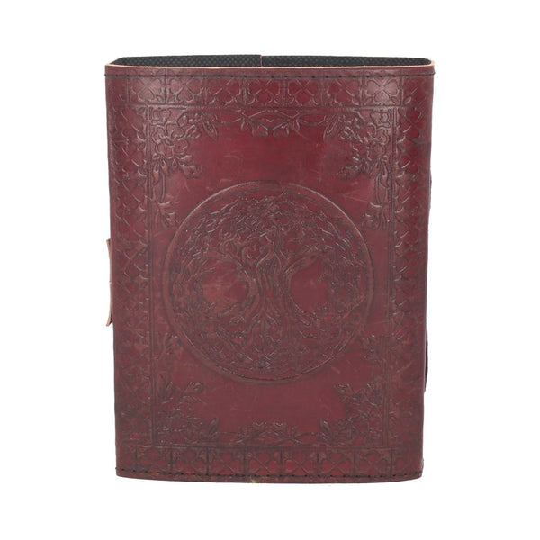 Tree Of Life Leather Journal w/lock 15 x 21cm - GiftMasters.co.uk