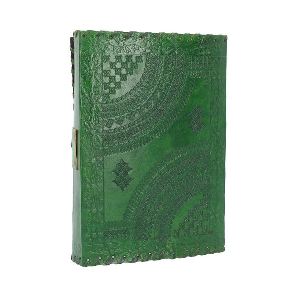 Greenman Leather Journal & Lock 25 x 18cm - GiftMasters.co.uk