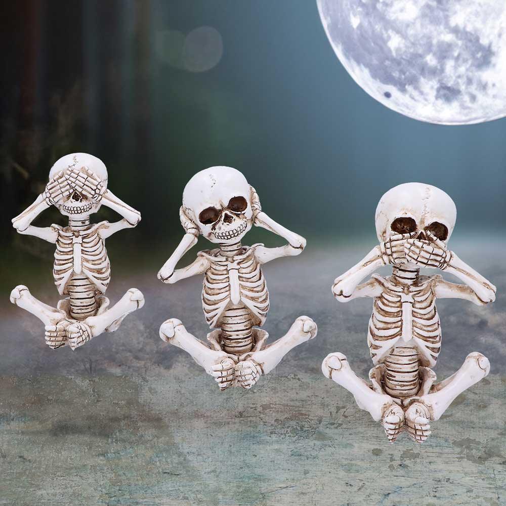 Three Wise Skellywags 13cm (Set of 3) Ornament