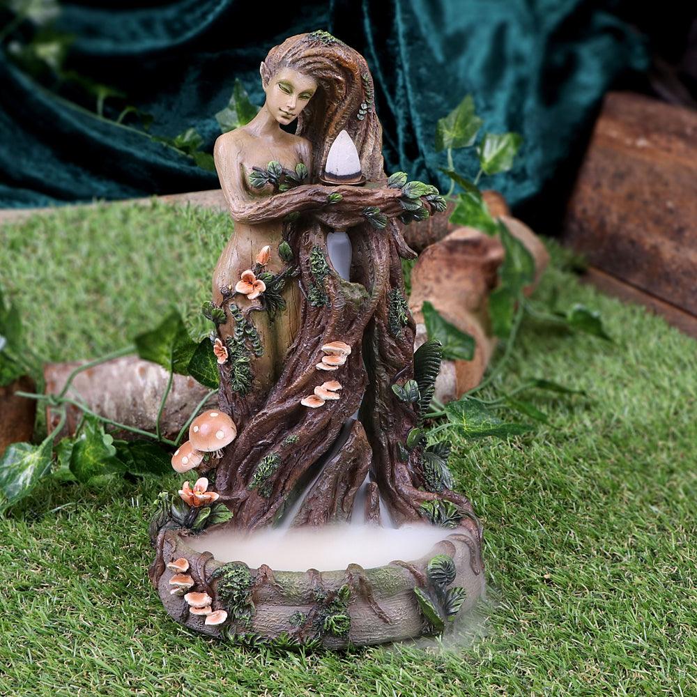 Lady Earth Backflow Incense Burner 23.5cm - Buy Incense Holders at GiftMasters.co.uk
