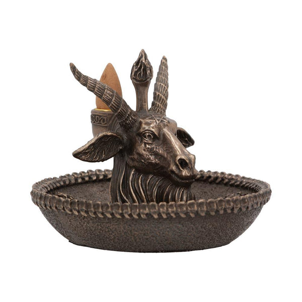 Baphomet's Wealth Backflow Incense Burner 13cm - GiftMasters.co.uk