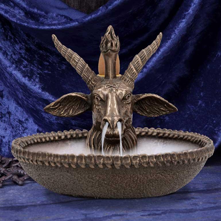 Baphomet's Wealth Backflow Incense Burner 13cm - Buy Incense Holders at GiftMasters.co.uk