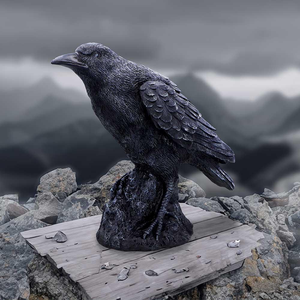 Raven Messenger 25cm Ornament