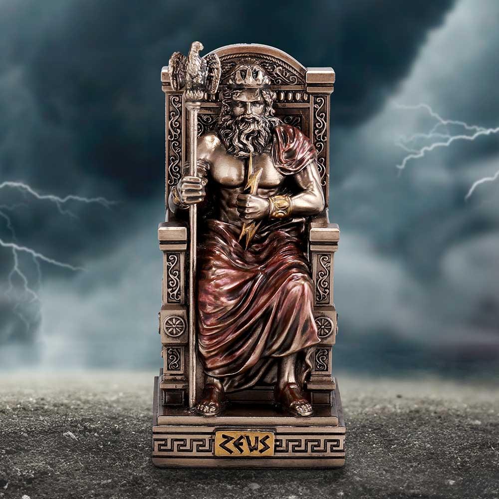 Zeus God of the Sky (Mini) 8.5cm Ornament - Buy Figurines Small (Under 15cm) at GiftMasters.co.uk