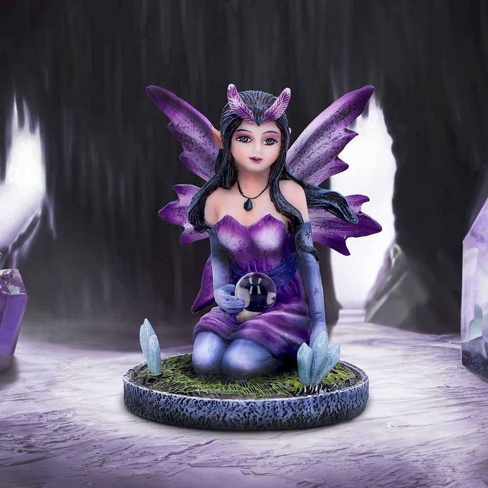 Crystal Fairy Violet 9cm Ornament - Buy Figurines Small (Under 15cm) at GiftMasters.co.uk