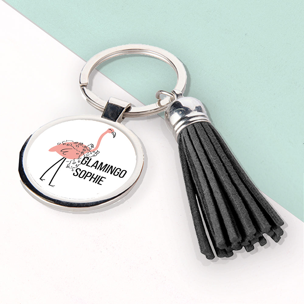Glamingo Tassle Keyring - Buy Metal Keyrings at GiftMasters.co.uk