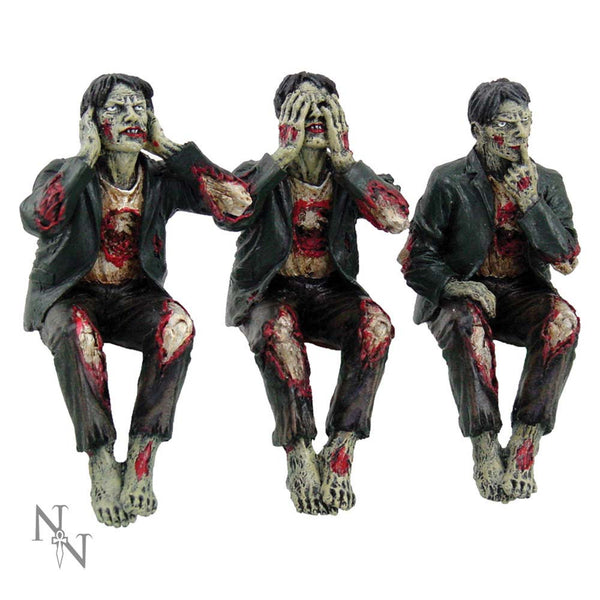 See No, Hear No Speak No Evil Zombies 10cm - GiftMasters.co.uk