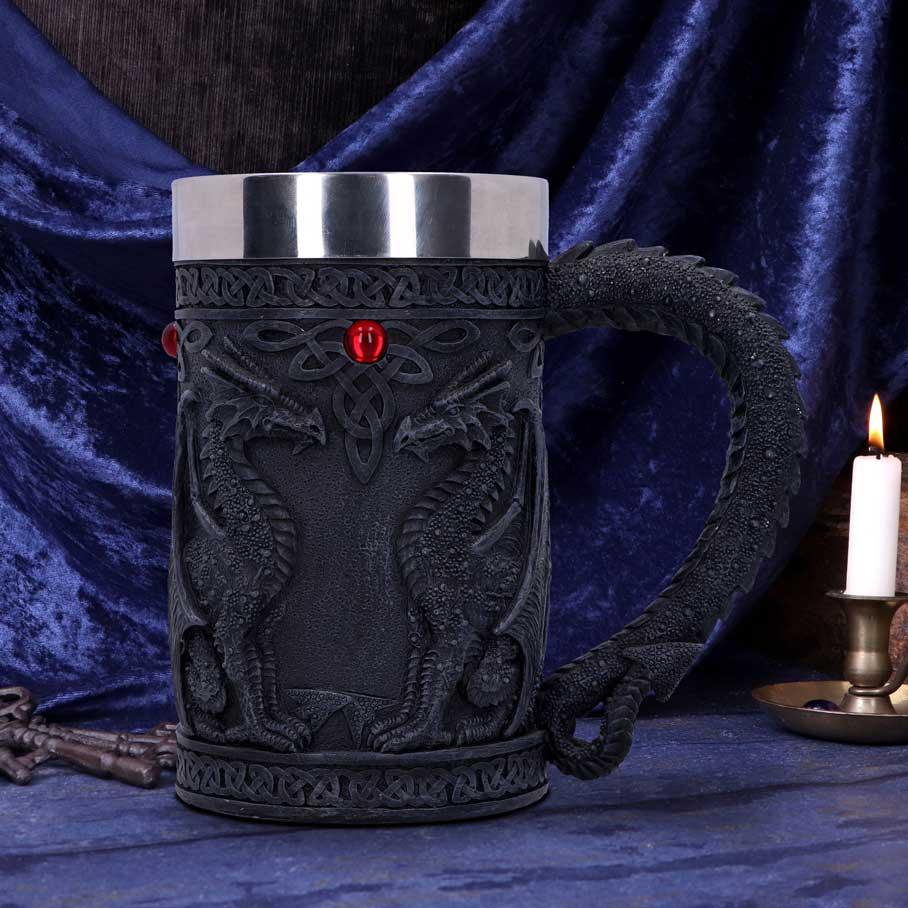 Black Wing Tankard 16cm - Buy Tankards at GiftMasters.co.uk