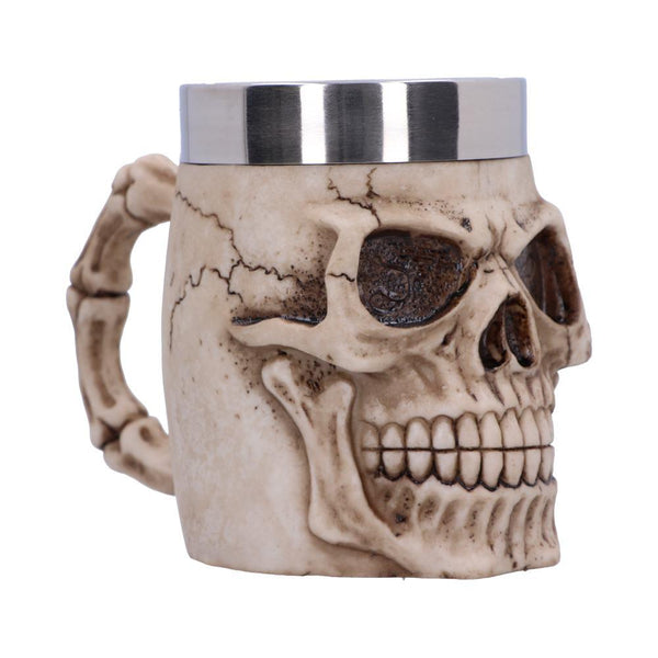 Grinning Skull Tankard 16cm - GiftMasters.co.uk