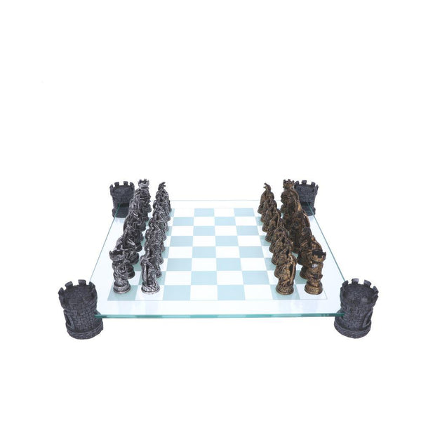 Kingdom Of The Dragon Chess Set 43cm - GiftMasters.co.uk