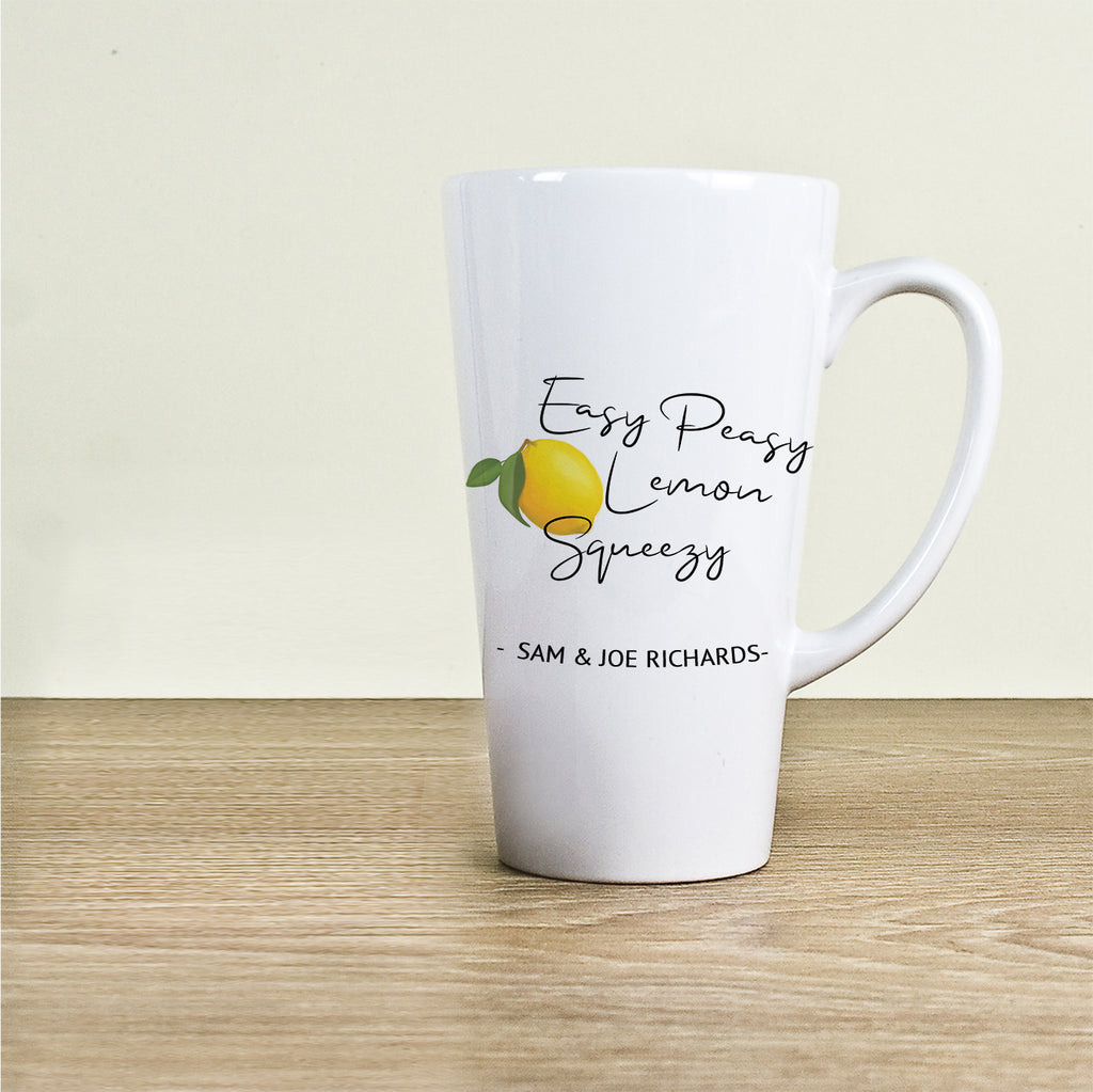 Easy Peasy Lemon Squeezy Latte Mug - Buy Ceramic Mugs at GiftMasters.co.uk