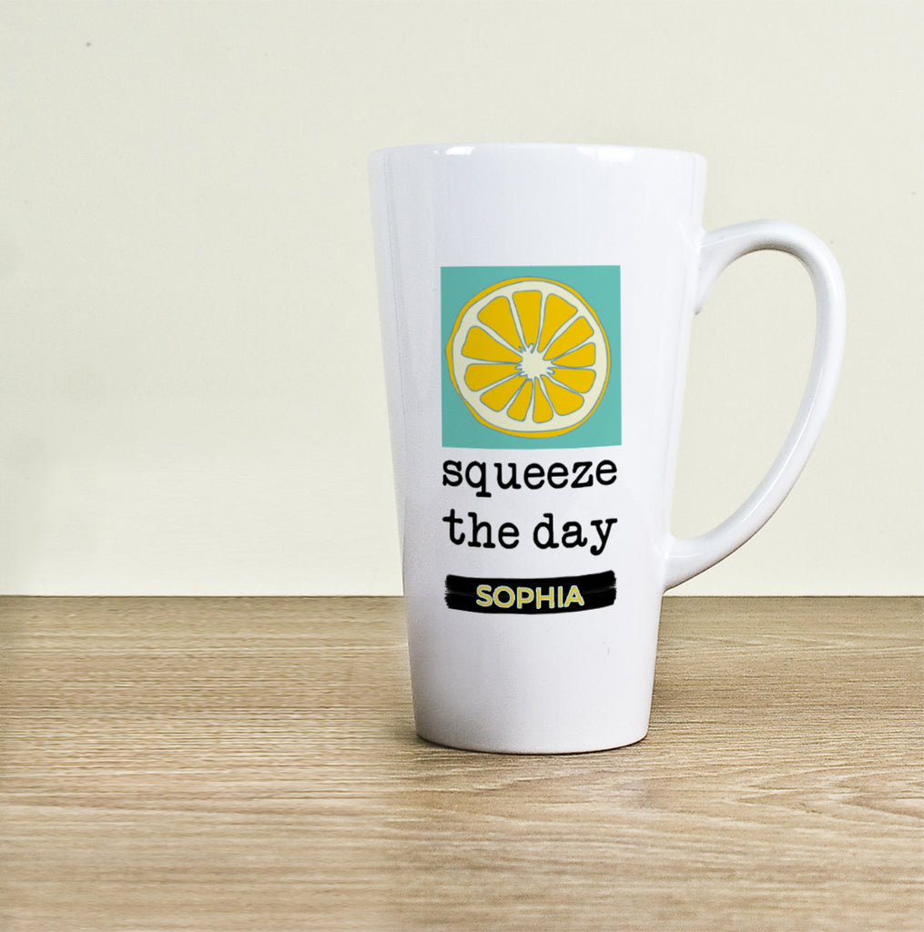 Squeeze The Day Latte Mug - Buy Ceramic Mugs at GiftMasters.co.uk