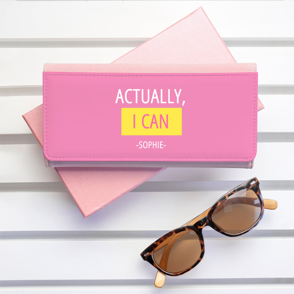 Actually I Can Pink Wallet - Buy Leather Accessories at GiftMasters.co.uk