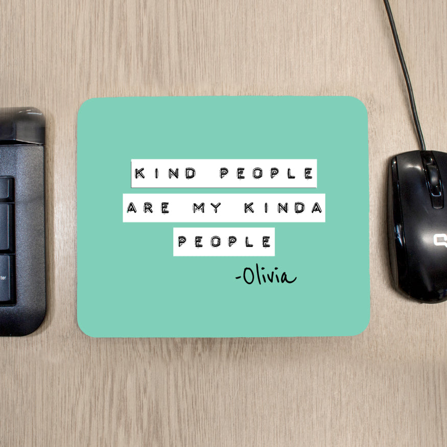 Kind People Green Mouse Pad - Buy Textile Accessories at GiftMasters.co.uk