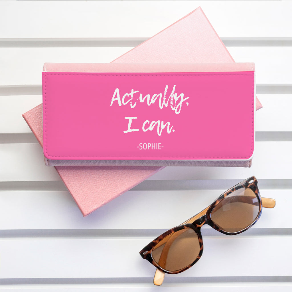 Actually I Can Handwritten Pink Wallet - Buy Textile Accessories at GiftMasters.co.uk