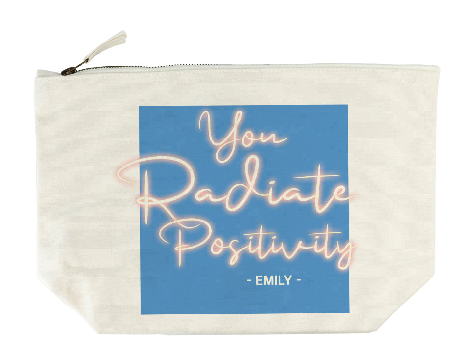 Radiate Positivity Wash Bag - Buy Textile Bags at GiftMasters.co.uk