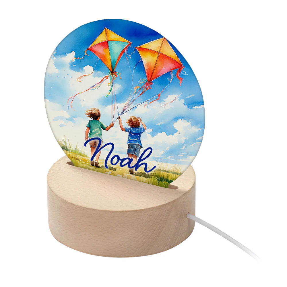 Personalised Kid's Flying Kites LED Night Light - Buy Night Lights at GiftMasters.co.uk